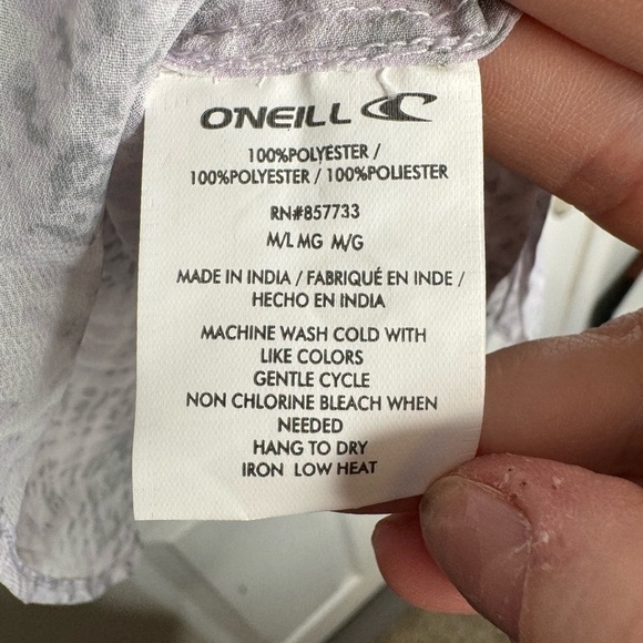 O’NEILL NWT Sheer Gray Beach‎ Cover Up Size M/L - Picture 8 of 9